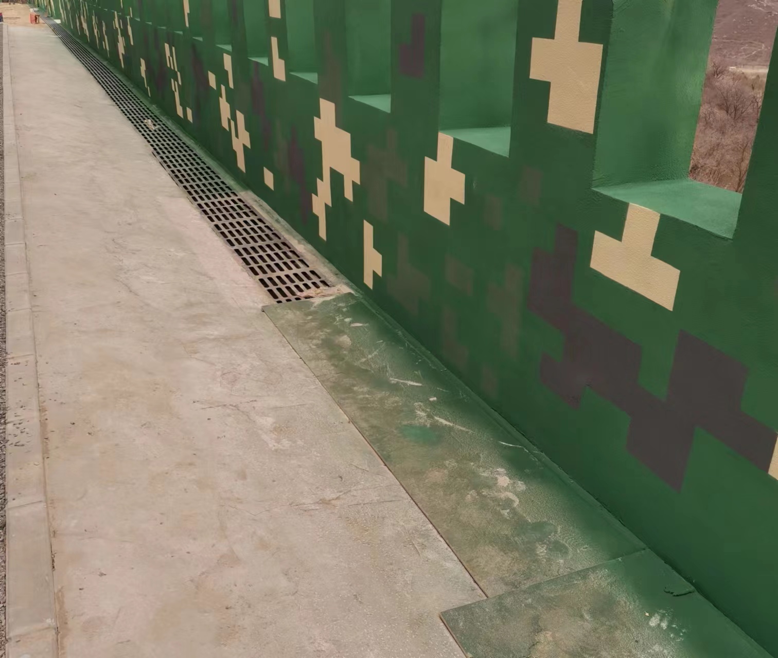 江苏围墙迷彩喷涂,数迷彩漆